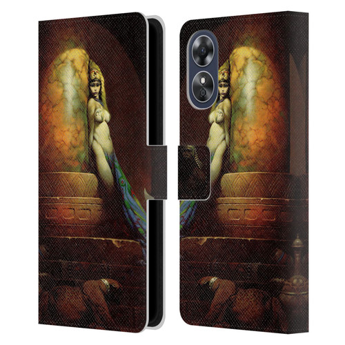 Frank Frazetta Fantasy Egyptian Queen Leather Book Wallet Case Cover For OPPO A17