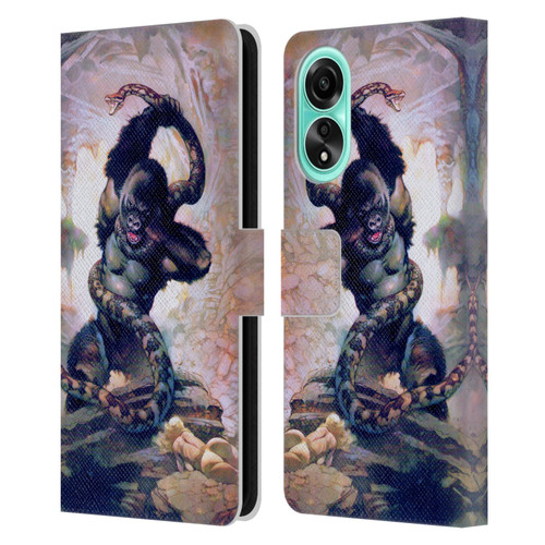 Frank Frazetta Fantasy Gorilla With Snake Leather Book Wallet Case Cover For OPPO A78 4G