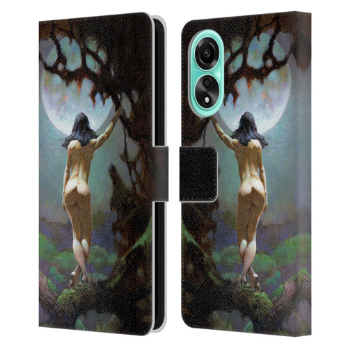 Frank Frazetta Fantasy Moons Rapture Leather Book Wallet Case Cover For OPPO A78 4G