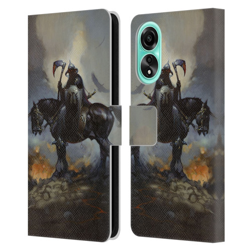 Frank Frazetta Medieval Fantasy Death Dealer Leather Book Wallet Case Cover For OPPO A78 4G