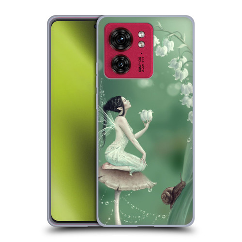 Rachel Anderson Pixies Lily Of The Valley Soft Gel Case for Motorola Moto Edge 40