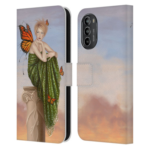 Rachel Anderson Fairies Sunrise Leather Book Wallet Case Cover For Motorola Moto G82 5G