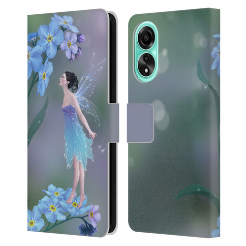 Rachel Anderson Pixies Forget Me Not Leather Book Wallet Case Cover For OPPO A78 4G