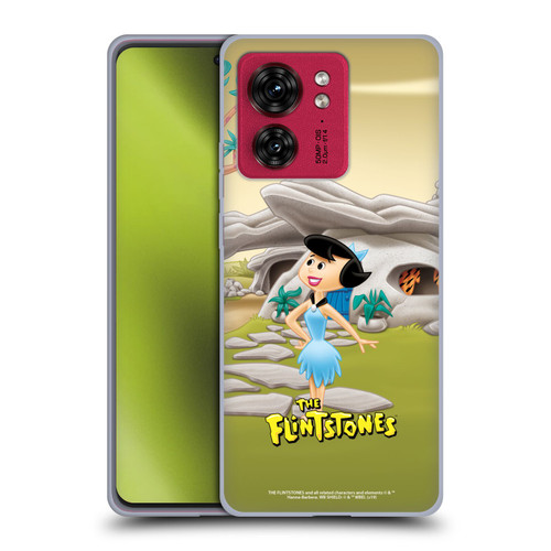 The Flintstones Characters Betty Rubble Soft Gel Case for Motorola Moto Edge 40