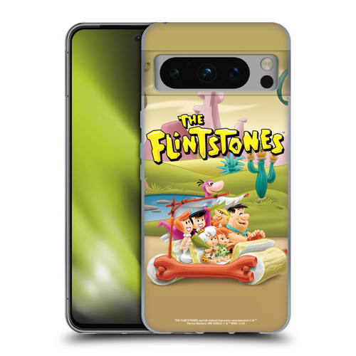 The Flintstones Characters Stone Car Soft Gel Case for Google Pixel 8 Pro