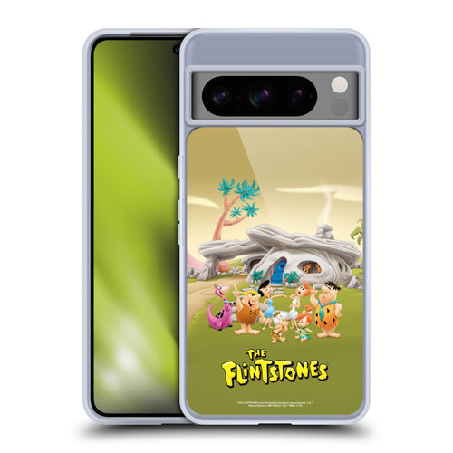 The Flintstones Characters Stone House Soft Gel Case for Google Pixel 8 Pro