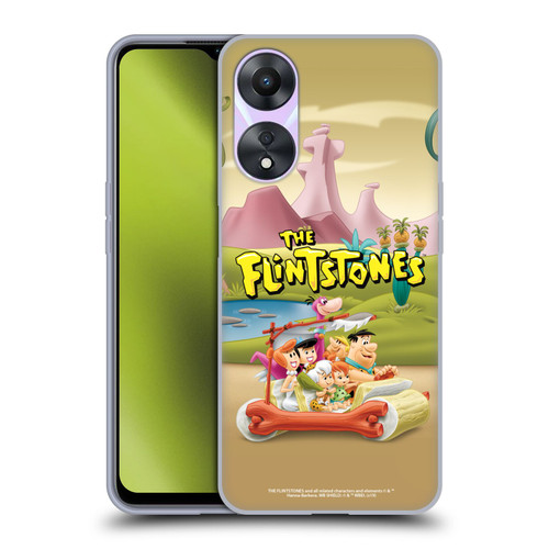 The Flintstones Characters Stone Car Soft Gel Case for OPPO A78 5G