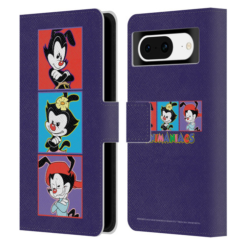 Animaniacs Graphics Tiles Leather Book Wallet Case Cover For Google Pixel 8