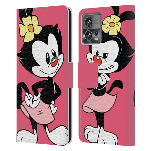 Animaniacs Graphics Dot Leather Book Wallet Case Cover For Motorola Moto Edge 30 Fusion