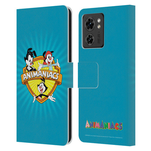 Animaniacs Graphics Logo Leather Book Wallet Case Cover For Motorola Moto Edge 40