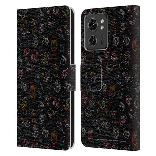 Animaniacs Graphics Pattern Leather Book Wallet Case Cover For Motorola Moto Edge 40
