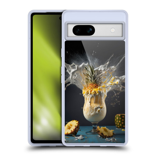 Spacescapes Cocktails Piña Colada Pop Soft Gel Case for Google Pixel 7a