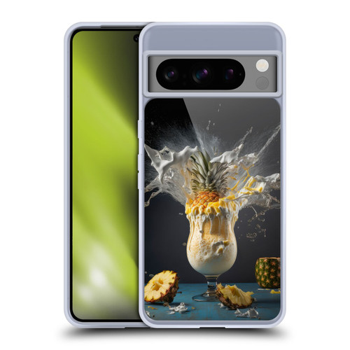 Spacescapes Cocktails Piña Colada Pop Soft Gel Case for Google Pixel 8 Pro