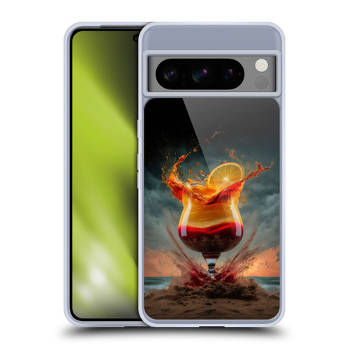 Spacescapes Cocktails Summer On The Beach Soft Gel Case for Google Pixel 8 Pro