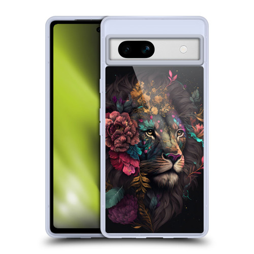 Spacescapes Floral Lions Ethereal Petals Soft Gel Case for Google Pixel 7a