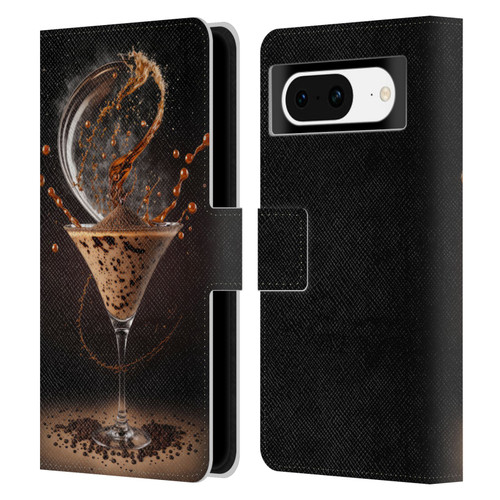 Spacescapes Cocktails Contemporary, Espresso Martini Leather Book Wallet Case Cover For Google Pixel 8