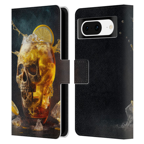 Spacescapes Cocktails Long Island Ice Tea Leather Book Wallet Case Cover For Google Pixel 8