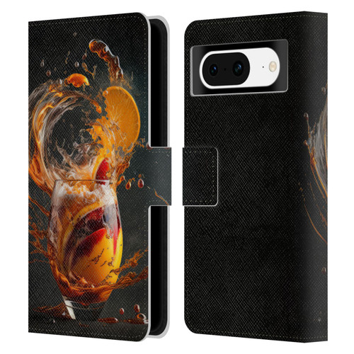 Spacescapes Cocktails Modern Twist, Hurricane Leather Book Wallet Case Cover For Google Pixel 8