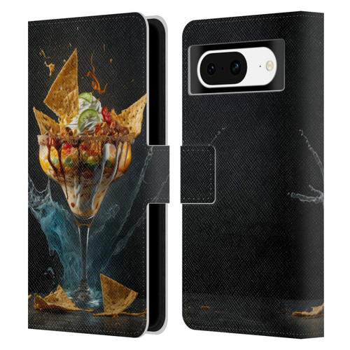Spacescapes Cocktails Nacho Martini Leather Book Wallet Case Cover For Google Pixel 8