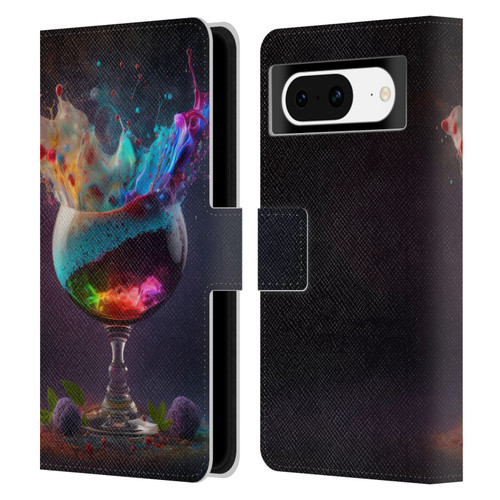 Spacescapes Cocktails Universal Magic Leather Book Wallet Case Cover For Google Pixel 8