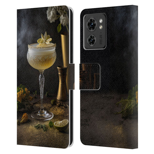 Spacescapes Cocktails Summertime, Margarita Leather Book Wallet Case Cover For Motorola Moto Edge 40