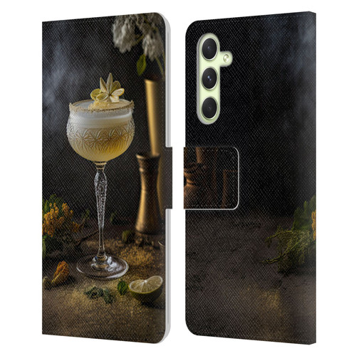 Spacescapes Cocktails Summertime, Margarita Leather Book Wallet Case Cover For Samsung Galaxy A54 5G