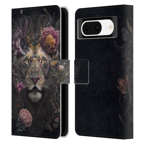 Spacescapes Floral Lions Pride Leather Book Wallet Case Cover For Google Pixel 8