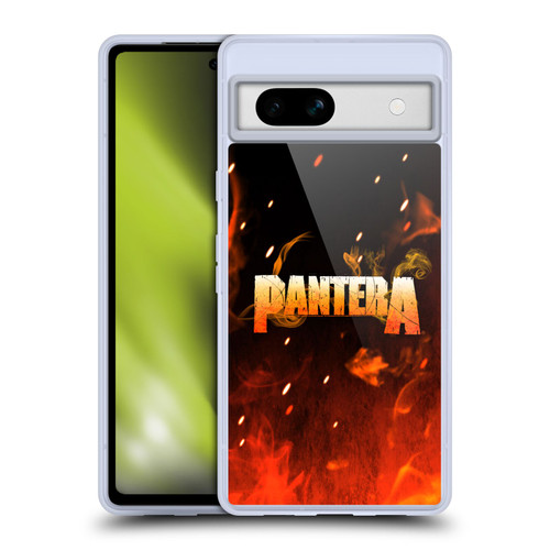 Pantera Art Fire Soft Gel Case for Google Pixel 7a