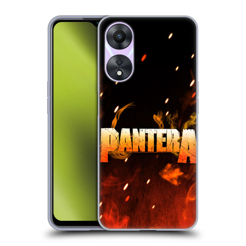 Pantera Art Fire Soft Gel Case for OPPO A78 5G