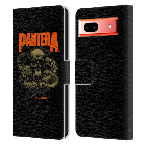 Pantera Art Drag The Waters Leather Book Wallet Case Cover For Google Pixel 7a