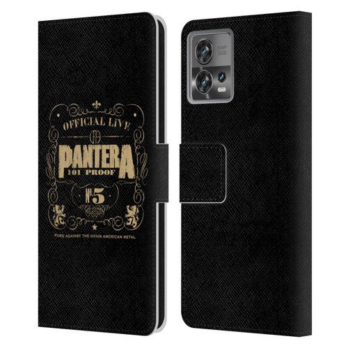 Pantera Art 101 Proof Leather Book Wallet Case Cover For Motorola Moto Edge 30 Fusion