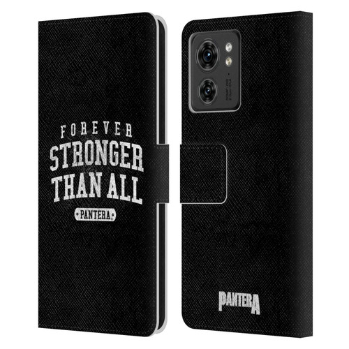 Pantera Art Stronger Than All Leather Book Wallet Case Cover For Motorola Moto Edge 40