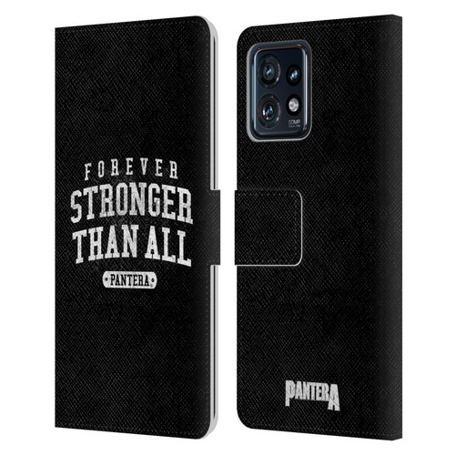 Pantera Art Stronger Than All Leather Book Wallet Case Cover For Motorola Moto Edge 40 Pro
