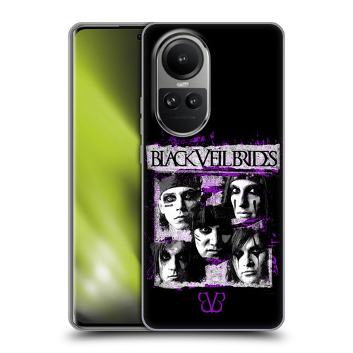 Black Veil Brides Band Art Grunge Faces Soft Gel Case for OPPO Reno10 5G / Reno10 Pro 5G