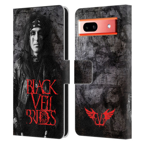 Black Veil Brides Band Members CC Leather Book Wallet Case Cover For Google Pixel 7a