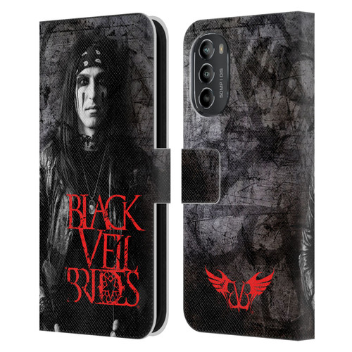 Black Veil Brides Band Members CC Leather Book Wallet Case Cover For Motorola Moto G82 5G