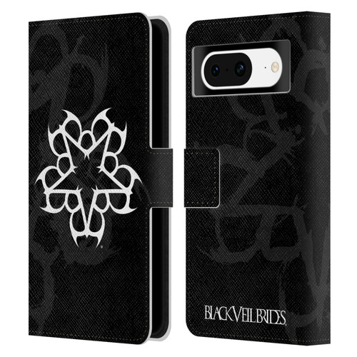 Black Veil Brides Band Art Logo Leather Book Wallet Case Cover For Google Pixel 8