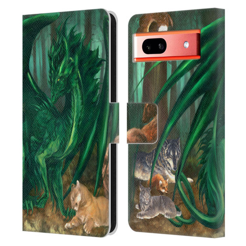 Ruth Thompson Dragons Lord of the Forest Leather Book Wallet Case Cover For Google Pixel 7a