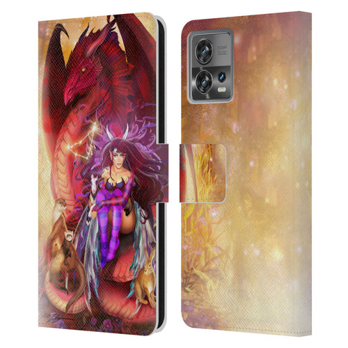 Ruth Thompson Dragons Capricorn Leather Book Wallet Case Cover For Motorola Moto Edge 30 Fusion