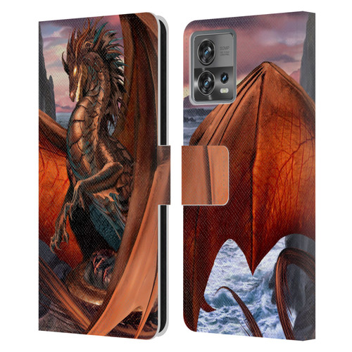 Ruth Thompson Dragons Coppervein Leather Book Wallet Case Cover For Motorola Moto Edge 30 Fusion