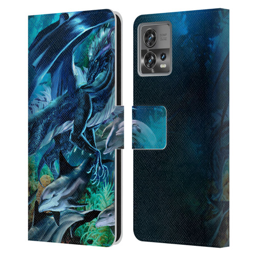 Ruth Thompson Dragons Sea Frolic Leather Book Wallet Case Cover For Motorola Moto Edge 30 Fusion