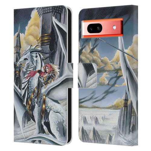 Ruth Thompson Dragons 2 Warring Tribes Leather Book Wallet Case Cover For Google Pixel 7a