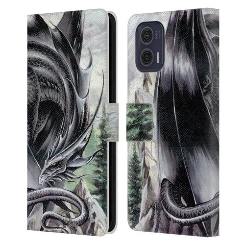 Ruth Thompson Dragons 2 Morning Stretch Leather Book Wallet Case Cover For Motorola Moto G73 5G