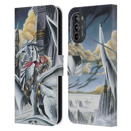 Ruth Thompson Dragons 2 Warring Tribes Leather Book Wallet Case Cover For Motorola Moto G82 5G
