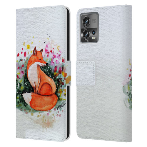 Sylvie Demers Nature Fox Beauty Leather Book Wallet Case Cover For Motorola Moto Edge 30 Fusion