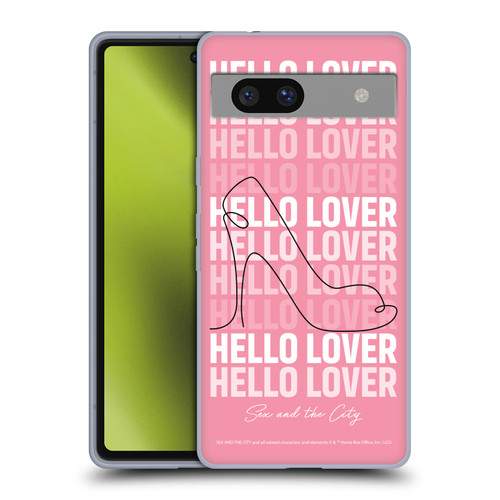 Sex and The City: Television Series Characters Hello Lover Carrie Soft Gel Case for Google Pixel 7a