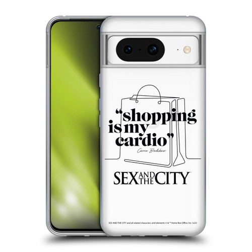 Sex and The City: Television Series Characters Shopping Cardio Carrie Soft Gel Case for Google Pixel 8