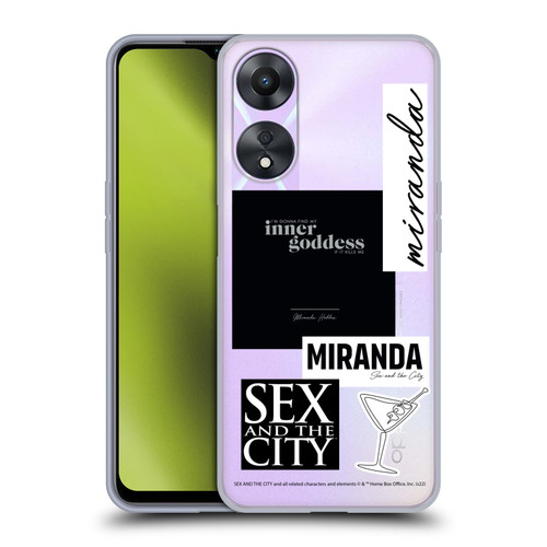 Sex and The City: Television Series Characters Inner Goddess Miranda Soft Gel Case for OPPO A78 5G