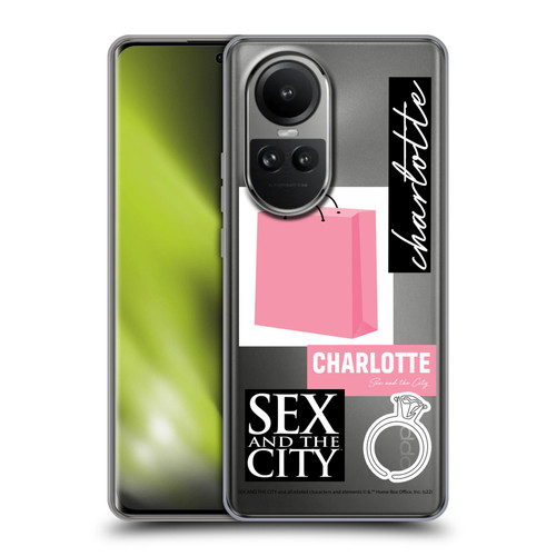Sex and The City: Television Series Characters Shopping Bag Charlotte Soft Gel Case for OPPO Reno10 5G / Reno10 Pro 5G
