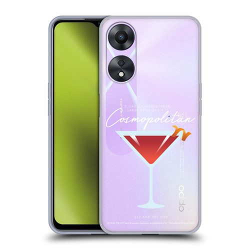 Sex and The City: Television Series Graphics Glass Soft Gel Case for OPPO A78 5G